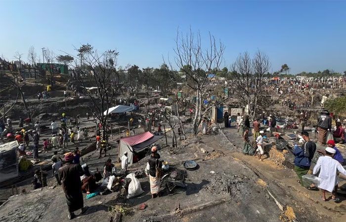 Kamp Pengungsi Rohingya Terbakar, 7.000 Orang Kehilangan Tempat Tinggal