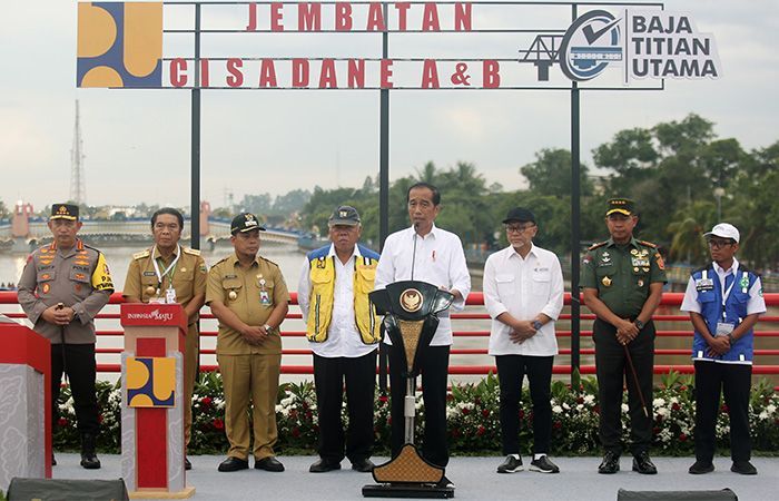 Presiden Jokowi Resmikan Jembatan Cisadane  A dan B, Sebut Ada 37 Jembatan di Indonesia yang Umurnya Lebih dari 40 Tahun