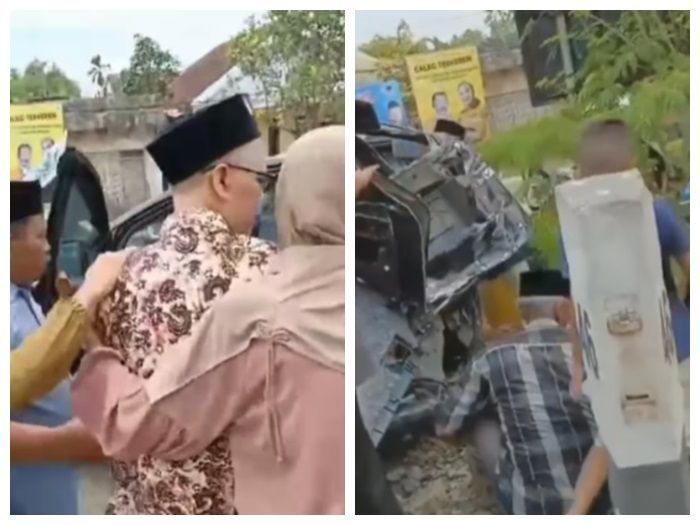 Gara-gara Gak Ada Palang Lintasan, Mobil Anggota DPRD Banyuwangi Alami Kecelakaan dengan KA Wijaya Kusuma