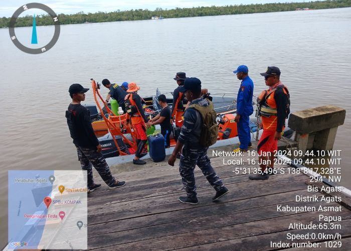 1 Warga Hilang Usai Speedboat Terbakar saat Hendak Sebrangi Perairan Asmat Papua