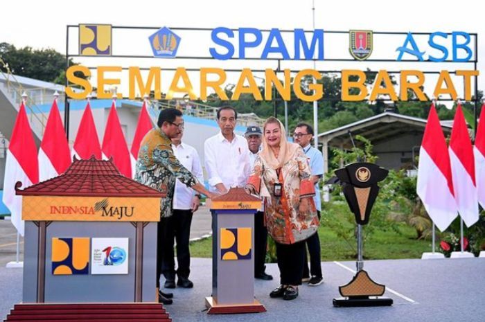 Luncurkan SPAM di Semarang Barat, Jokowi Berinisiatif Tingkatkan Akses Air Bersih