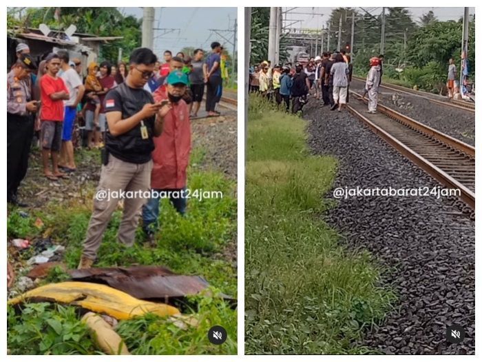 Viral Pria Tewas Tertabrak Kereta di Cengkareng, Polisi: Korban Hiraukan Teriakan Warga