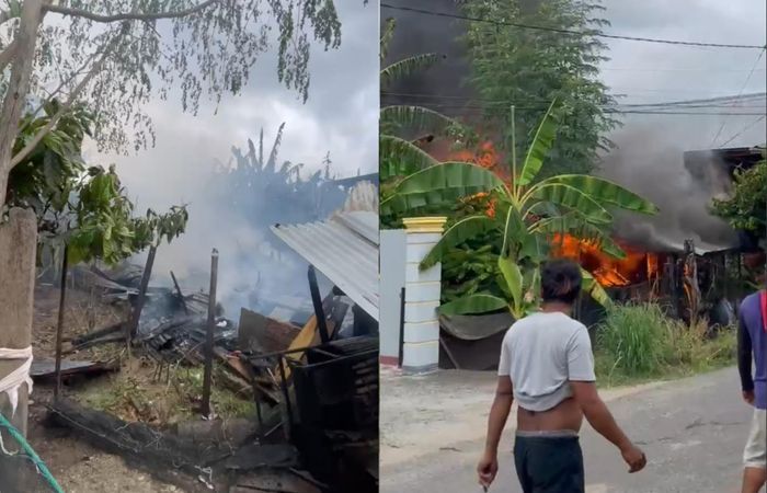 Satu Rumah di Pinrang Hangus Terbakar saat Pemilik Lagi Main ke Rumah Tetangganya