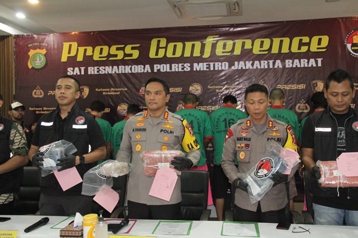 Polres Jakbar Gagalkan Peredaran Narkoba Senilai Rp 64 M Lebih