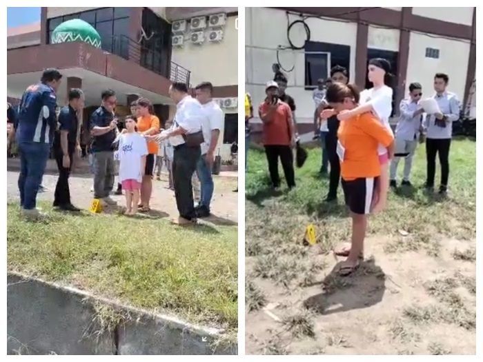 Reka Ulang Adegan Pembunuhan Keji kepada Anak Perempuan di Sulut