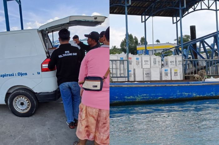 Logistik Pemilu 2024 Diangkut Mobil Jenazah dan Ambulans di Kota Batam