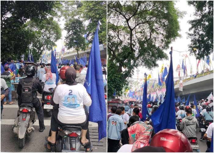 Kampanye Akbar di GBK Hari Ini Buat Macet, Tim Prabowo-Gibran Minta Maaf