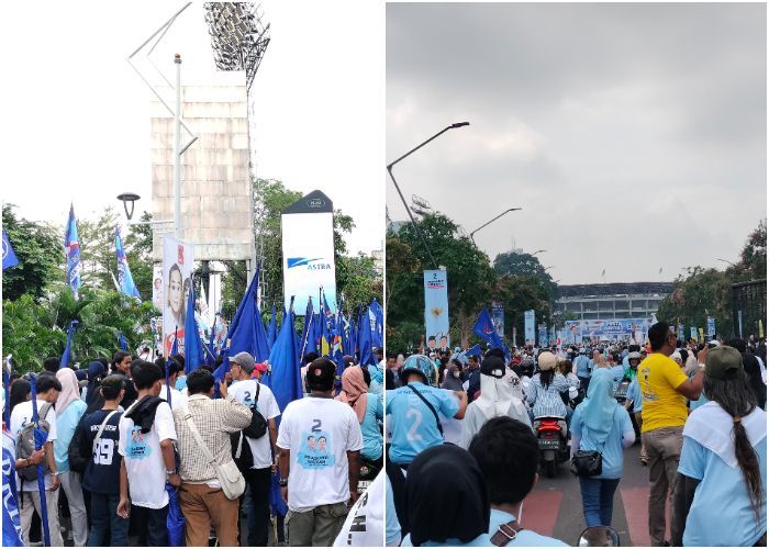 70% Kapasitas GBK Diklaim Sudah Penuh Siang Ini Jelang Kampanye Akbar Prabowo-Gibran