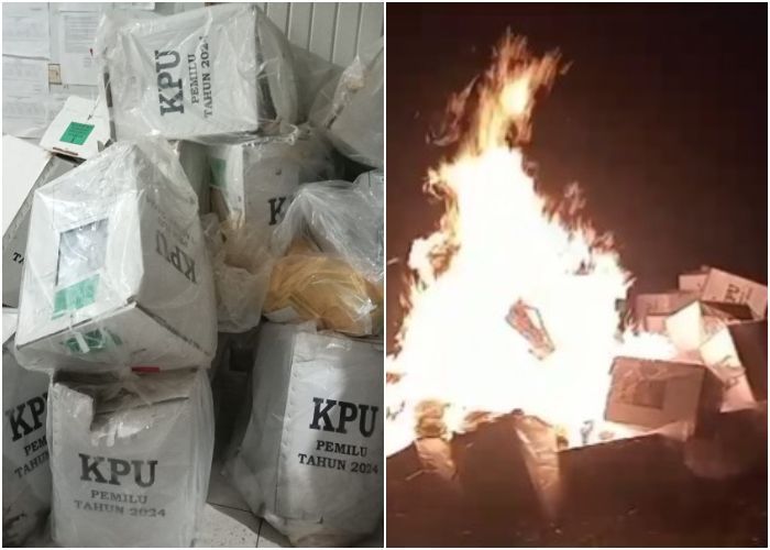 Logistik Pemilu di Paniai Papua Dirampas Massa, Dirusak hingga Dibakar