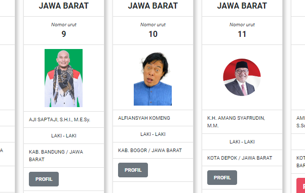 Pasang Foto Unik Hingga Minim Kampanye, Komedian Komeng Raih Suara Tertinggi Sementara Versi Real Count KPU