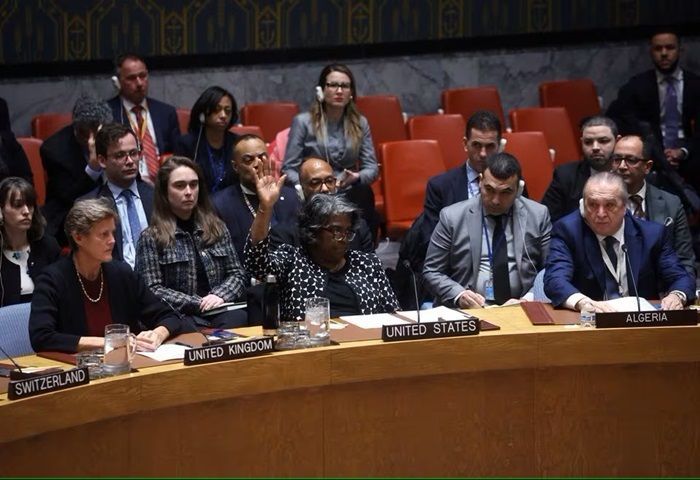 Hattrick, Amerika Gunakan Hak Veto Batalkan Resolusi PBB Gencatan Senjata untuk Genosida Israel di Gaza