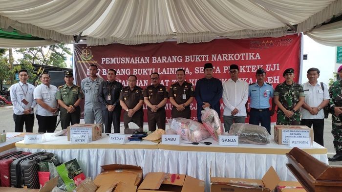 Barang Bukti Narkotika di Batam Dimusnakan oleh Kejagung RI
