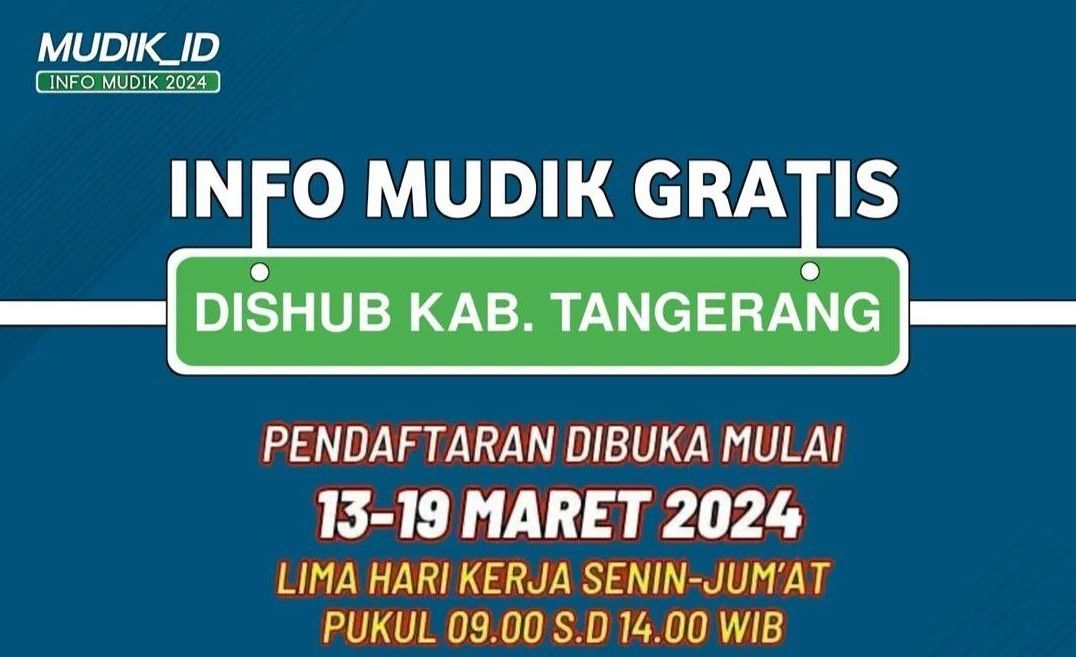 Mudik Gratis Dishub Kabupaten Tangerang 2024: Cara Daftar dan Syaratnya