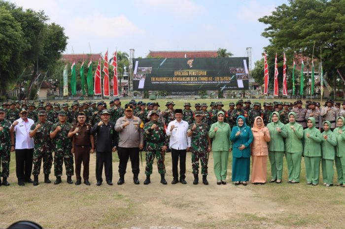 TMMD Ke-119 Rampung, Kapolres Beri Ucapan Selamat