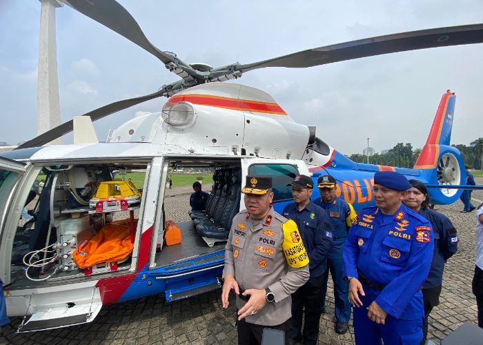 Perdana! Polri Kerahkan Ambulans Udara untuk Kawal Mudik Lebaran, Pakai 2 Helikopter