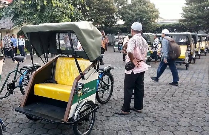 50 Becak Listrik Kini Sudah Beroperasi di Jogja