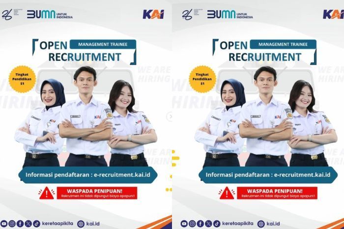 Recruitment Lowongan Kerja KAI Dibuka Besar-Besaran Ini Link dan Persyaratannya Terlengkap