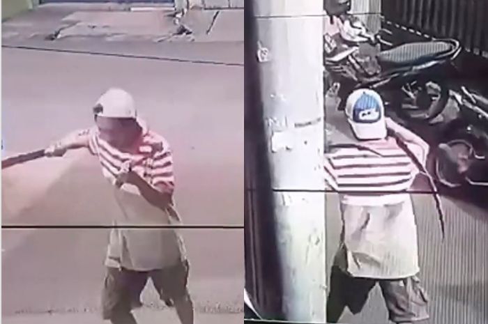 Viral Aksi Preman Bercelurit di Jaktim, Rusak Gerobak Bubur Usai Diminta Membayar
