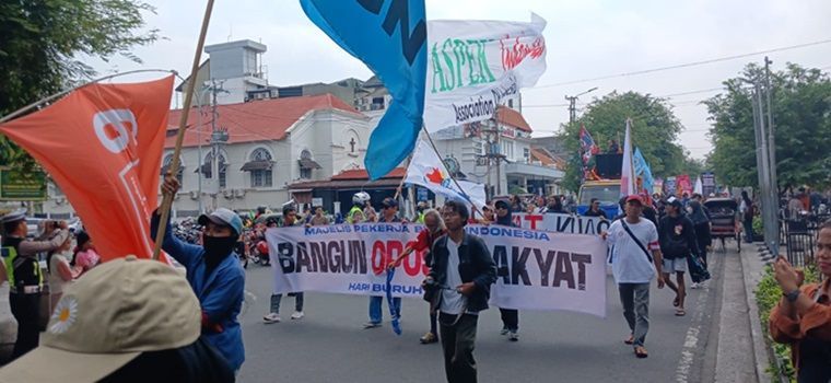 Peringati May Day, Buruh di Yogyakarta Turun ke Jalan Sampaikan Ini untuk Prabowo-Gibran