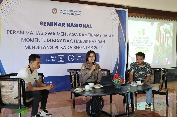 Bersinergi dengan Polda DIY, Aliansi Mahasiswa Yogyakarta (AMY) Siap Jaga Kamtibmas Pilkada Serentak