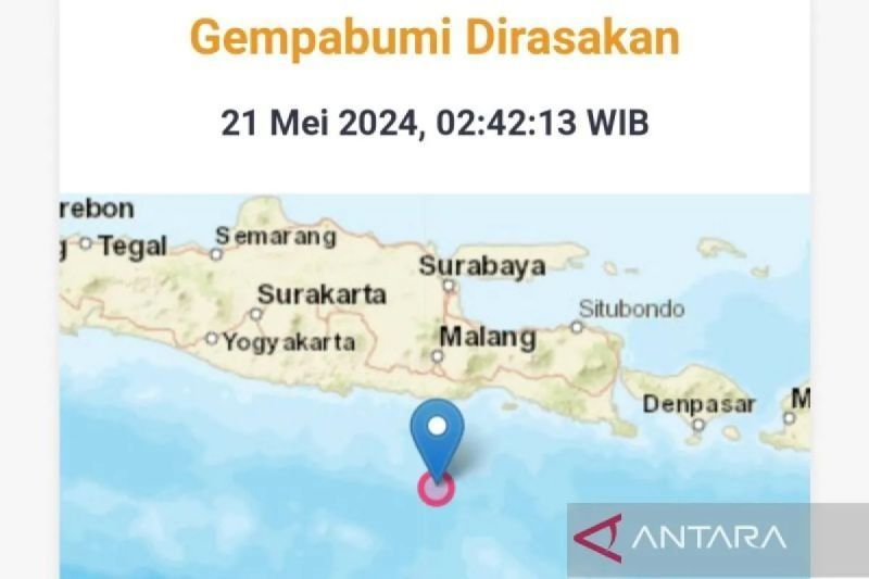 Gempa Magnitudo 5,3 Landa Selatan Jawa Timur, Terasa Sampai Malang hingga Lumajang