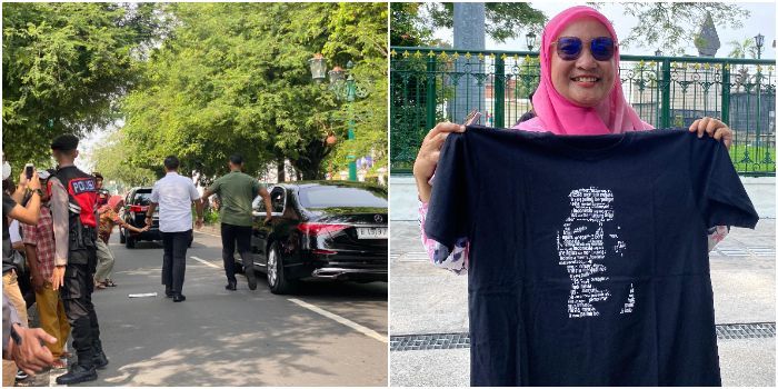 Warga Semringah dapat Kaus dari Presiden Jokowi saat Liburan di Malioboro