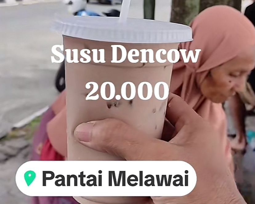 Viral Wanita Keluhkan Minuman SusuRp20 Ribu di Pantai Melawai: Di Kafe Elit Aja Gak Segini!