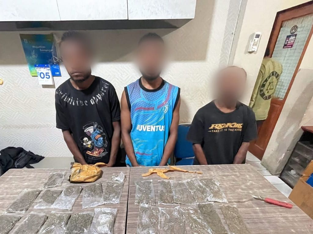 2 WNA Papua Nugini Ditangkap Polri, Diduga Pengedar Ganja Kelas Kakap