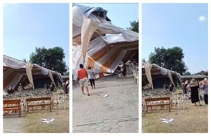 Acara Lepas Pisah Siswa SD Kelas 6 di Jember Kacau, Tenda Porak Poranda Kena Terjang Angin Kencang