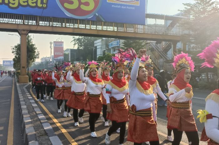 DPC PDI Perjuangan Kota Bekasi Gelar Acara Jalan Sehat untuk Semarakkan Bulan Bung Karno