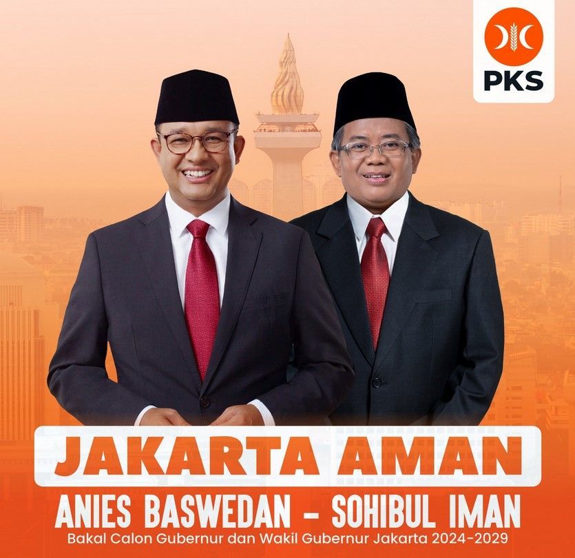 PKS Resmi Usung Anies Baswedan dan Sohibul Iman untuk Pilkada Jakarta 2024