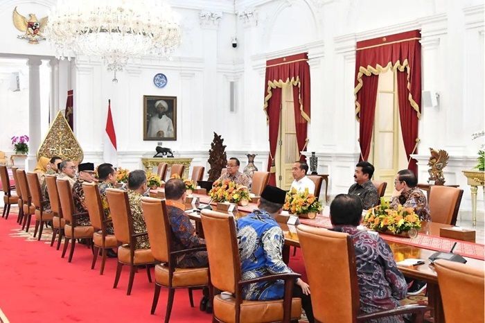 Bertemu Presiden Jokowi, MPR Diskusikan HUT ke-79 RI