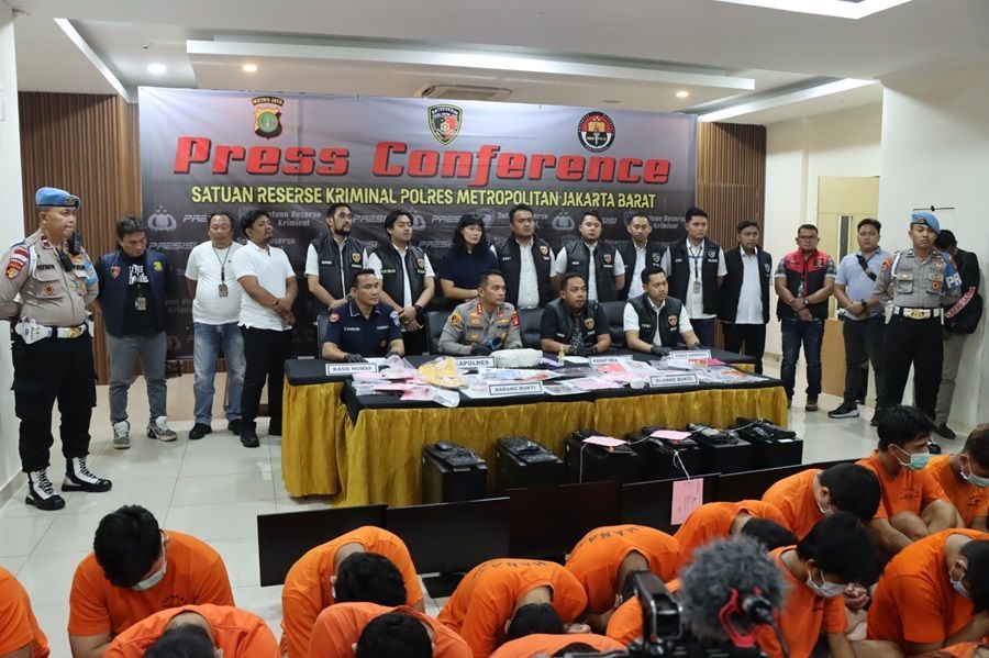 23 Kasus Judol Dibongkar Polres Jakbar dalam Sebulan, Omsetnya Miliaran!