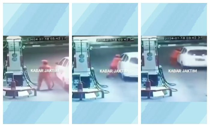 Petugas SPBU Pasar Rebo yang Terseret Pemobil Kabur Usai Isi Bensin Alami Luka-luka