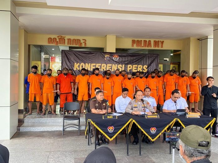 38 Tersangka Curanmor Diringkus Polda DIY, Total Kerugiaan hingga Jutaan Rupiah