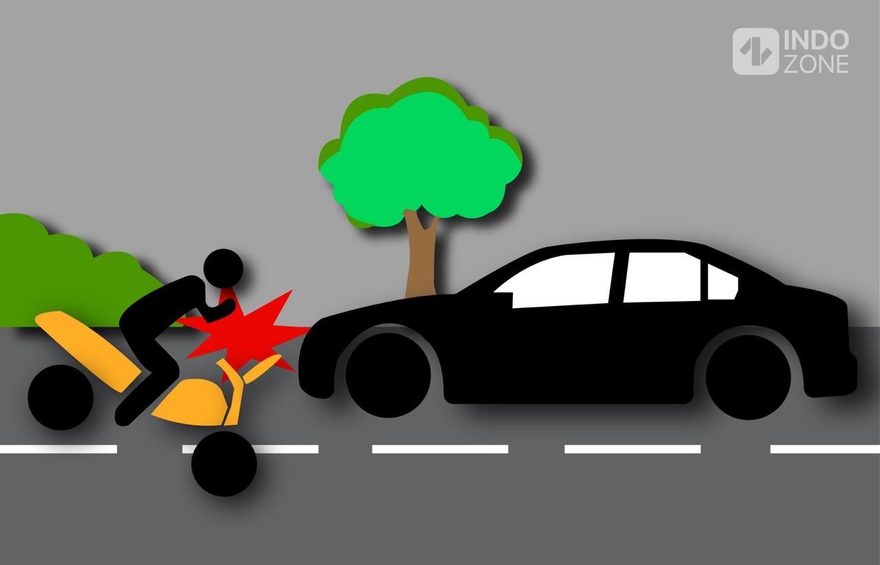 Kecelakaan Baleno vs Motor di Bantargebang Bekasi, Dua Wanita Luka-Luka