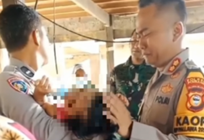 Gak Kuat! Polisi sampai Nangis Liat Kondisi Bocah yang Dianiaya sang Ayah di Pinrang