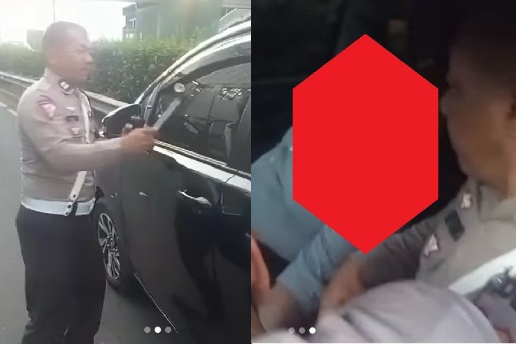 Mencekam! Detik-detik Mobil Berhenti di Tol Jakarta Hingga Dipecahkan Polisi, Sopirnya Ternyata Meninggal
