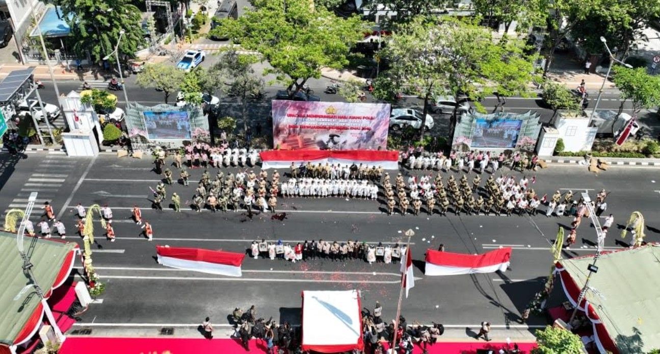 Kapolri Memimpin Upacara Hari Juang Polri Perdana di Surabaya, Kenang Perjuangan Polisi