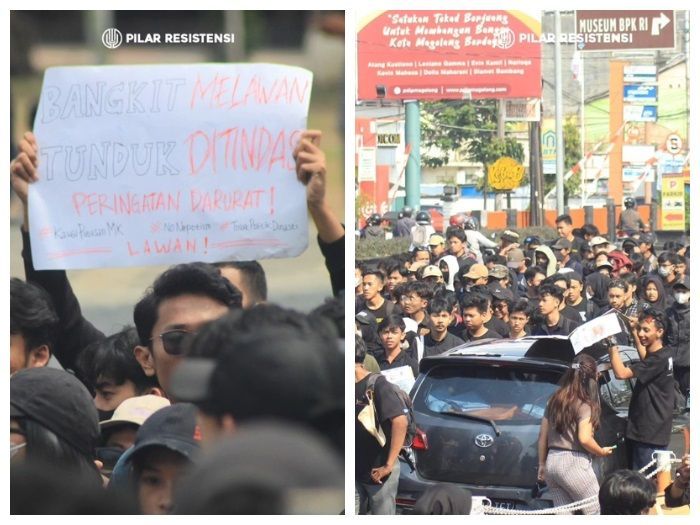 Beginilah Aksi Protes oleh Kalangan Mahasiswa di Magelang Kawal Putusan MK