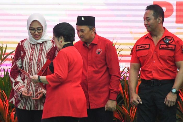 Megawati Semprot Airin saat Pengumuman Cakada PDIP: Maunya Jadi Apa