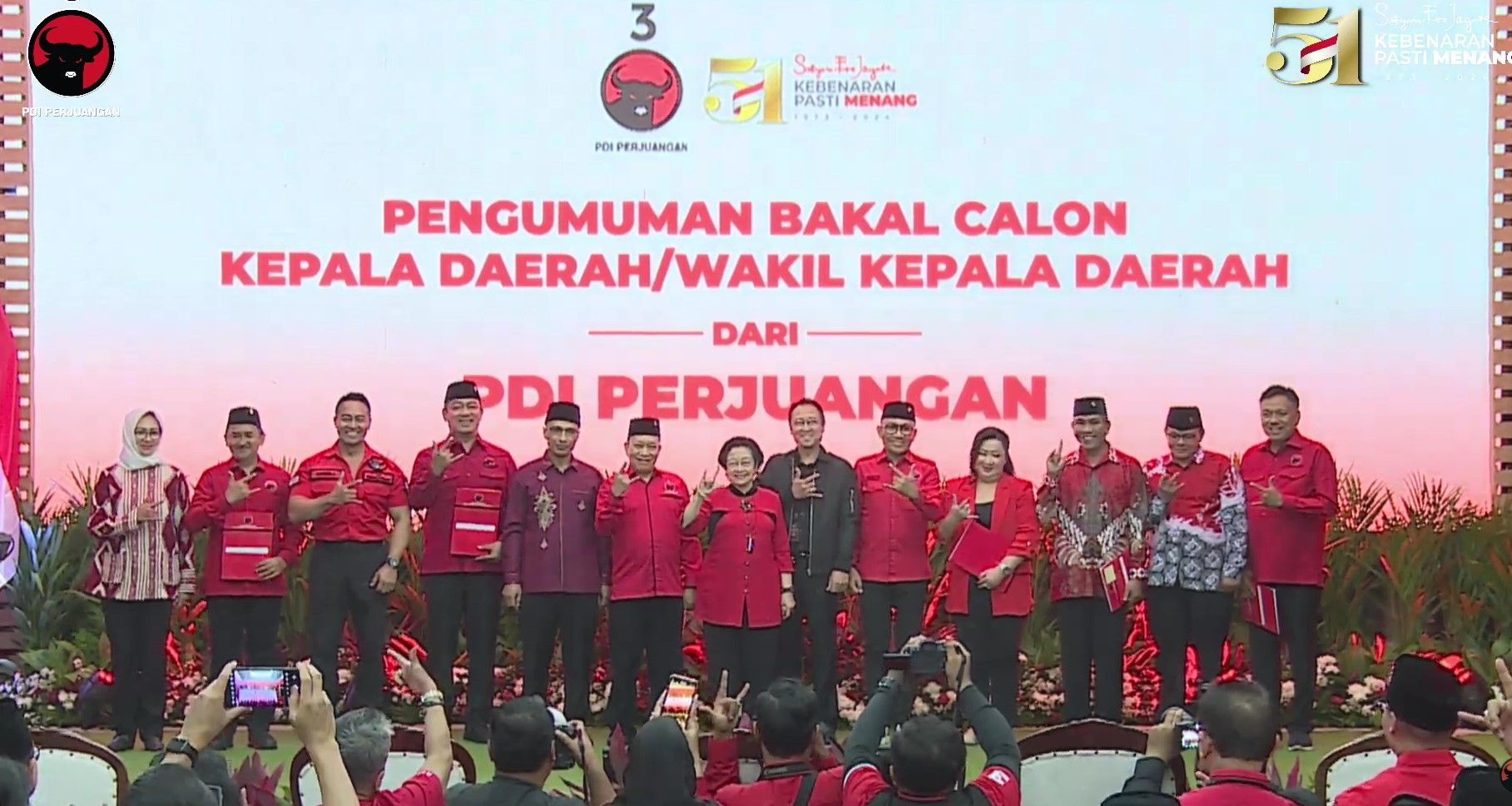 Daftar Nama Cagub-Cawagub 6 Provinsi yang Diusung PDIP, Tak Ada Duet Anies-Rano Karno