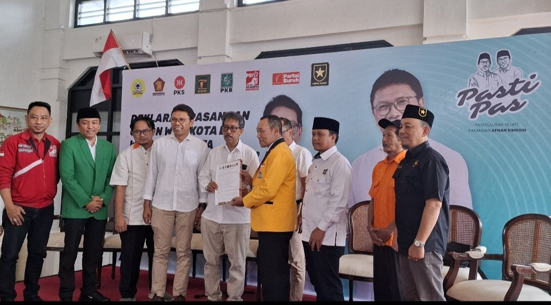 SAH! Pasangan Cawali dan Cawawali Kota Jogja Afnan-Singgih Telah Dideklarasikan 8 Partai, Afnan : Kita Nanti Gak Anti Kritik!
