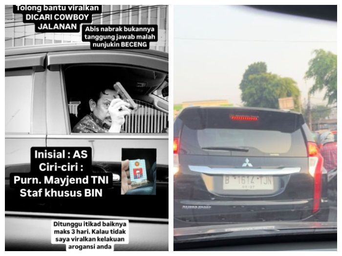 Viral Aksi Pemobil Arogan di Flyover Kalibata, Tunjukann ID BIN Hingga Pamer Pistol