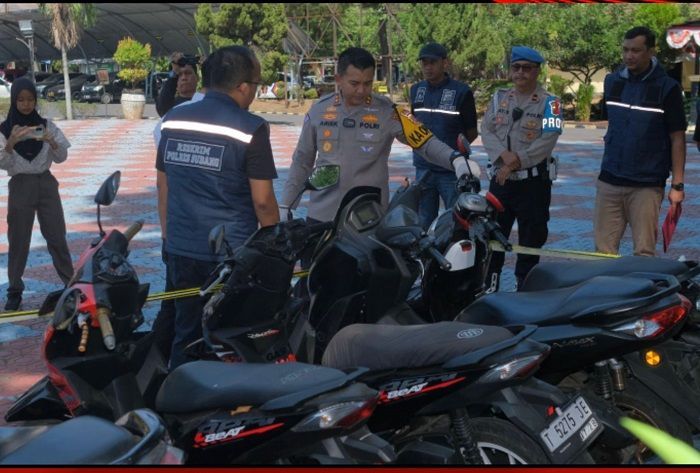 Jual Motor Curian di Medsos, 8 Pelaku Curanmor di Subang Ditangkap Polisi