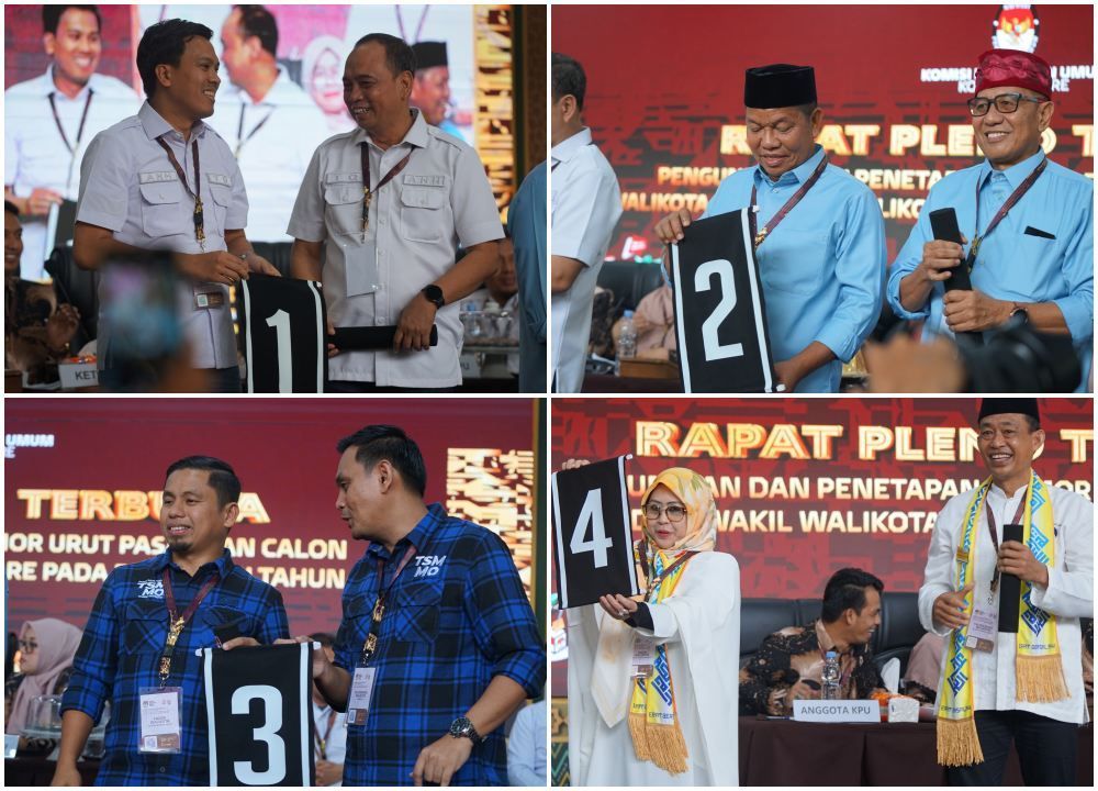 Ini Wajah 4 Pasangan Kontestan Pilwalkot 2024 Parepare Yang Akan Bersaing