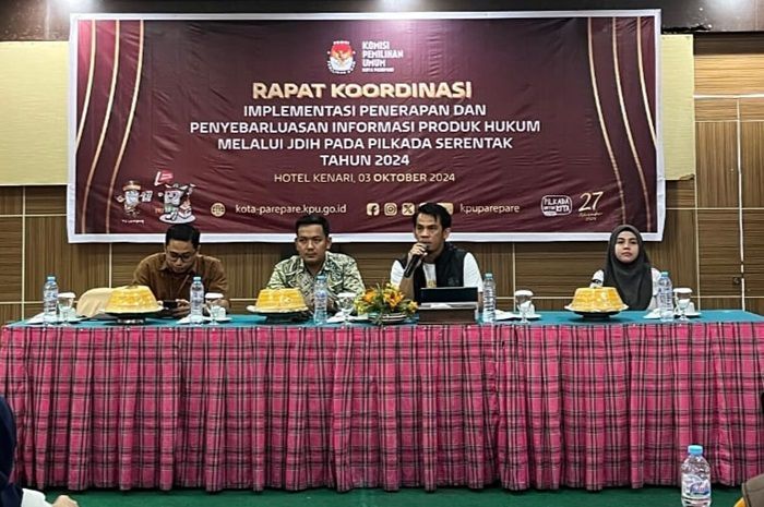 Bahas Hal Penting, KPU Kota Parepare Rapat Koordinasi