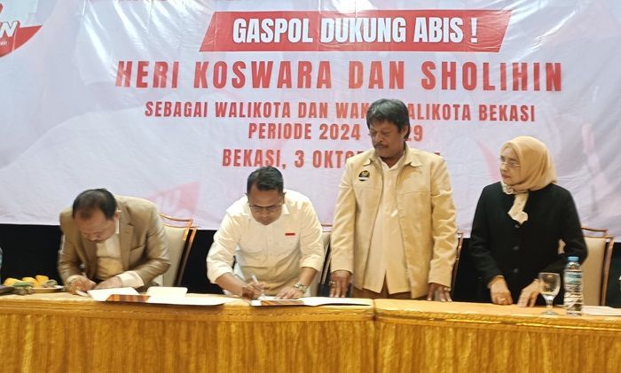 Amunisi Bertambah, Paslon Heri Koswara-Sholihin Dapat dari Jaringan Relawan Advokat Bekasi