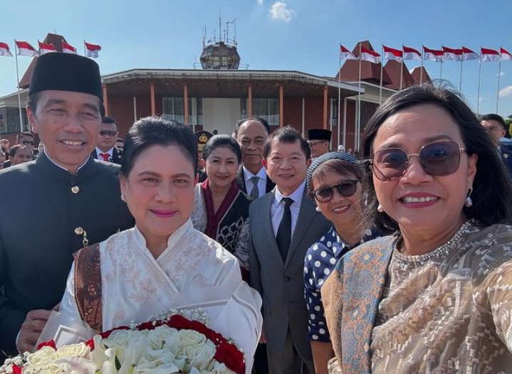 Momen Sri Mulyani Antar Jokowi dan Iriana Kembali ke Solo Usai Purna Tugas sebagai Presiden dan Ibu Negara
