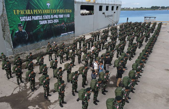 480 Prajurit TNI Yonif 111 Karma Bhakti kembali ke Aceh Usai Bertugas di Perbatasan RI-PNG